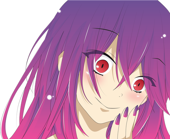 Anime Purple Png Isolated Pic (beige, black, gray)