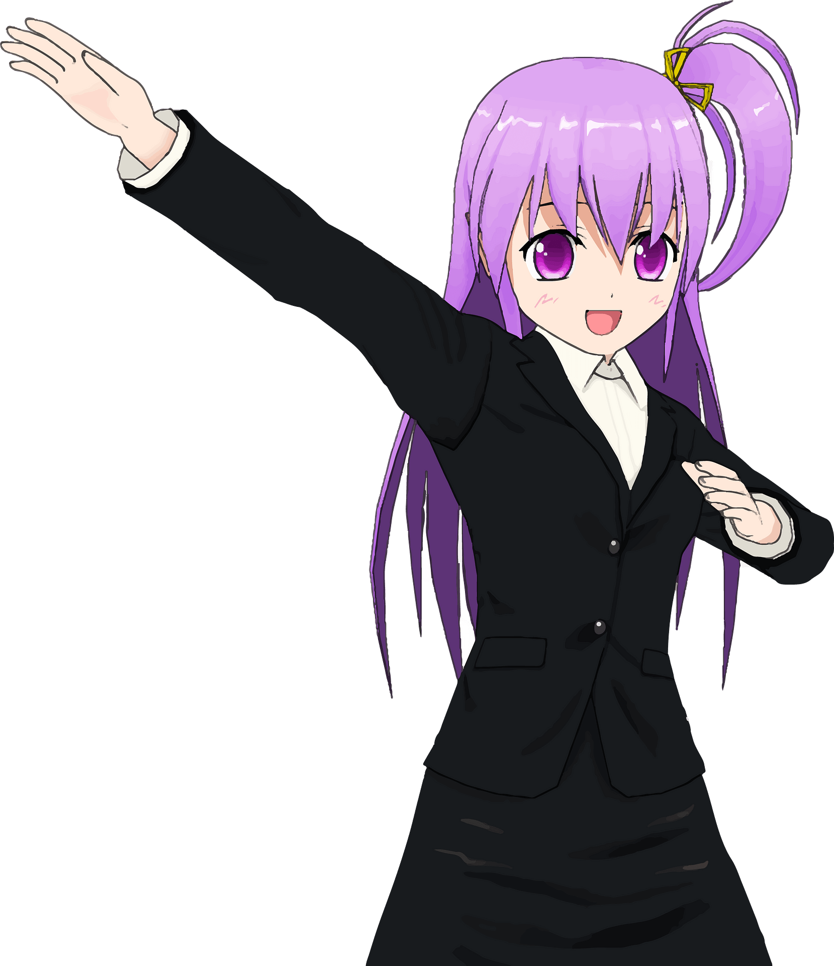 Anime Purple Png Photo (black, gray, plum)