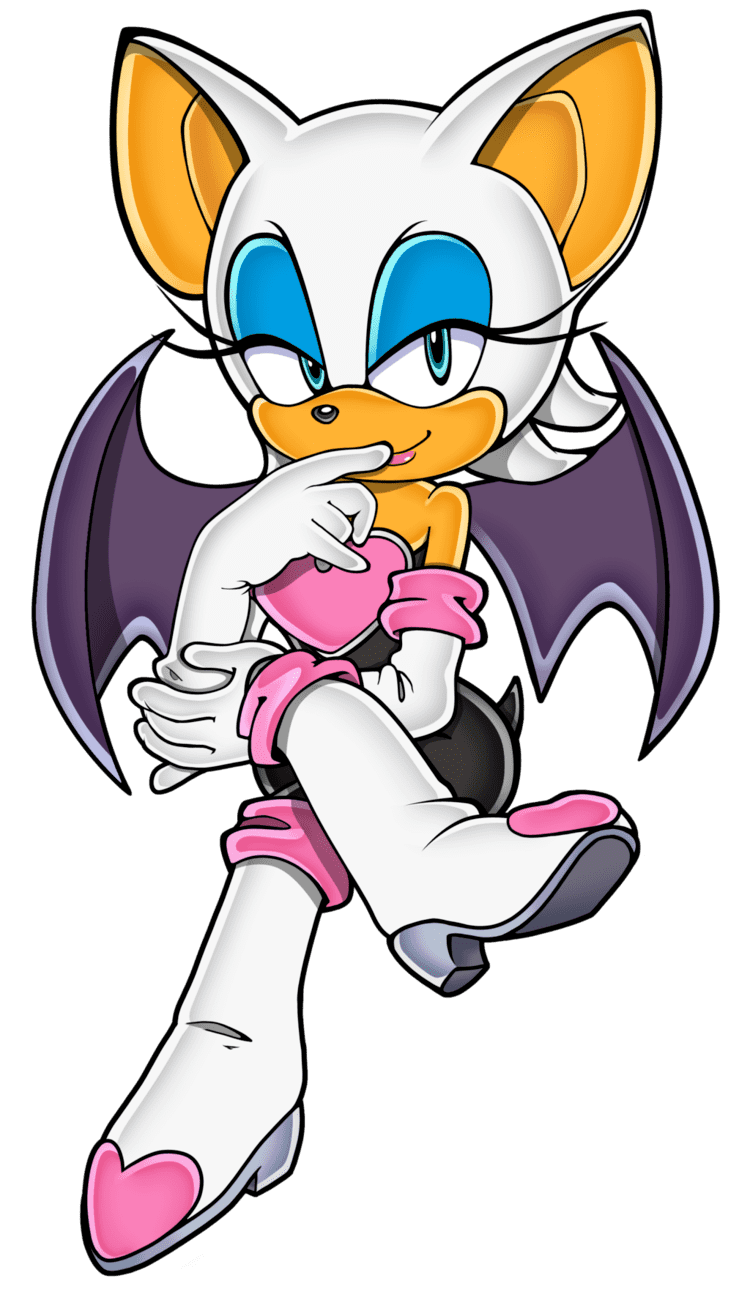 Anime Sonic X Rouge The Bat Png Clipart (gray, white)