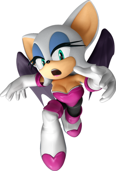 Anime Sonic X Rouge The Bat Png Transparent Image (lavender, black, gray, white)