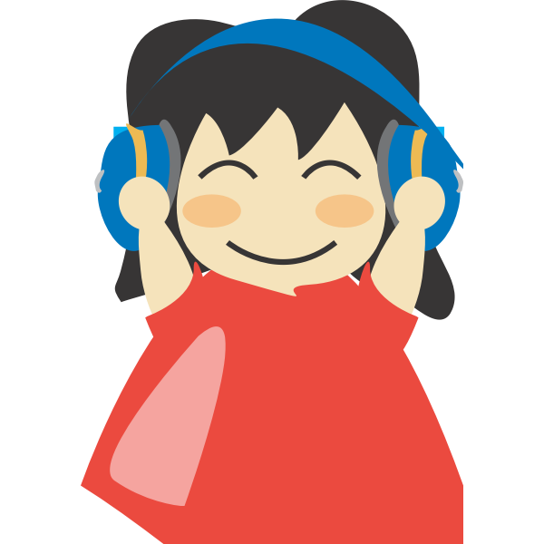 Anime With Headphone Transparent Png (teal, black, beige, pink, chocolate)