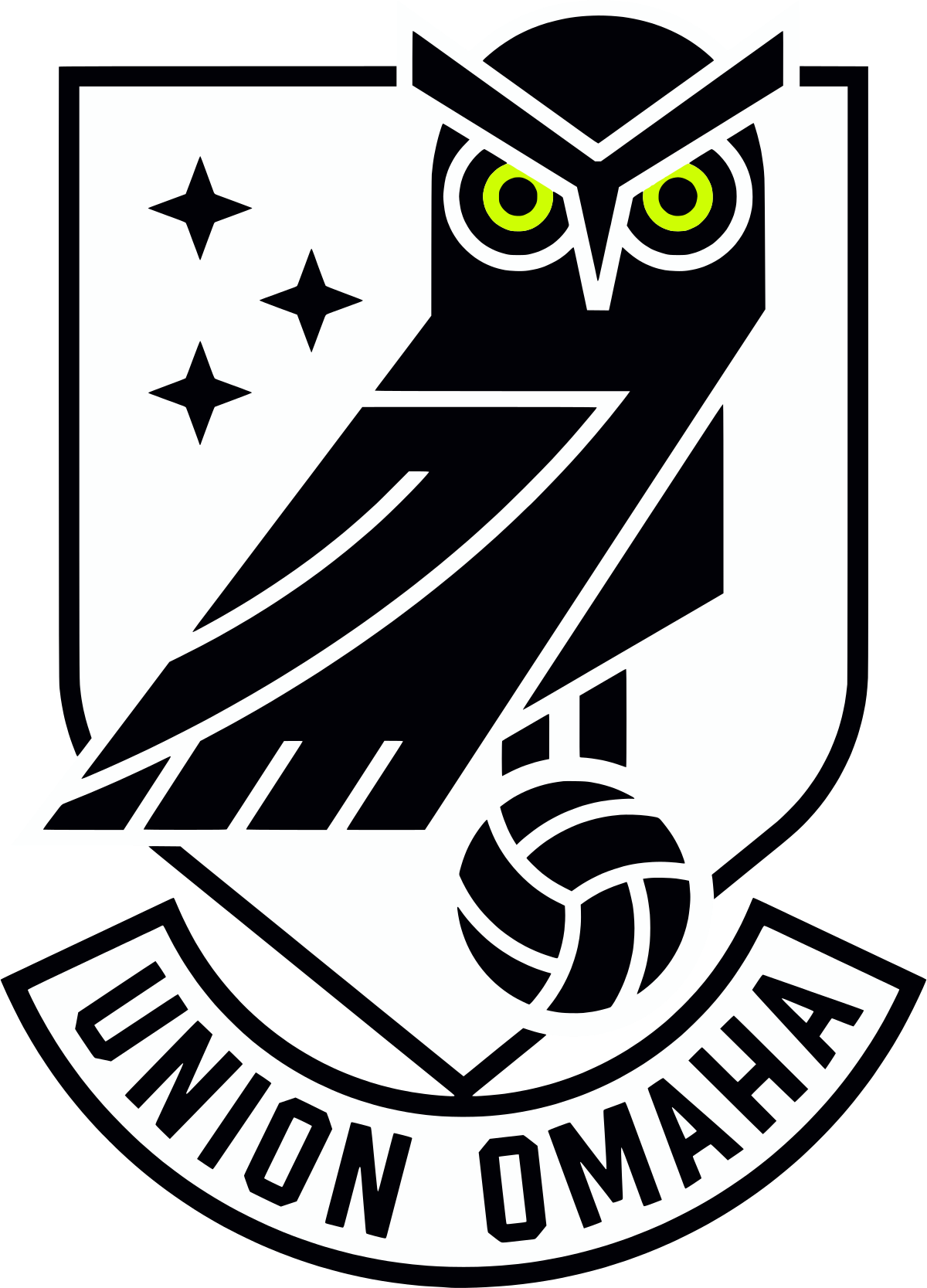 Union Omaha Png (black, white)