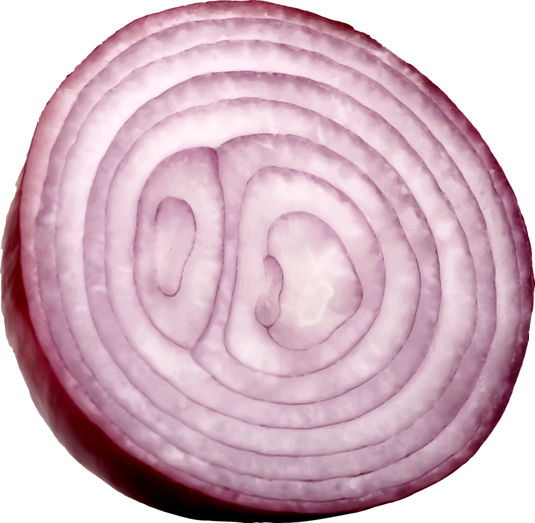 Onion Slice Transparent Png (beige, pink, silver, black, white)