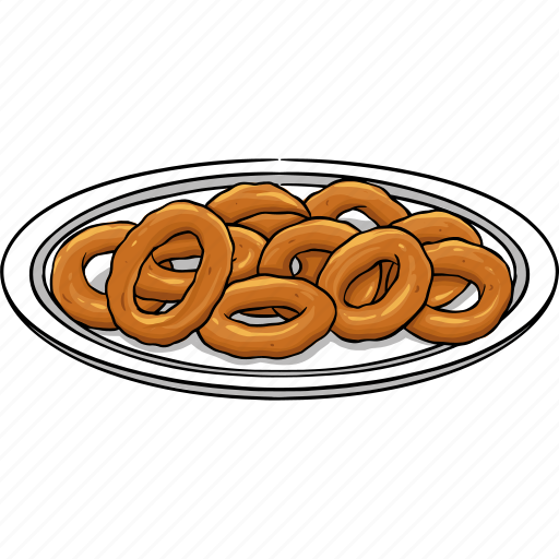 Onion Ring Png Pic (white, indigo, black)