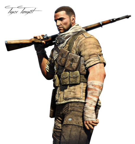 Sniper Elite Png Transparent Image (black)