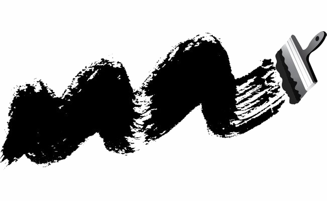 Ink Mark Png Hd (white, black)