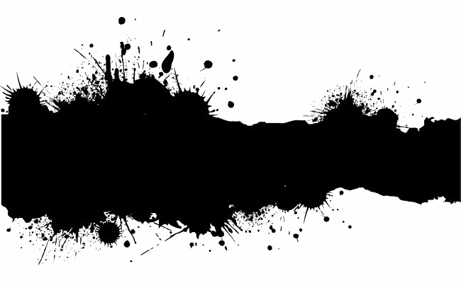 Ink Mark Png Transparent (white, black)