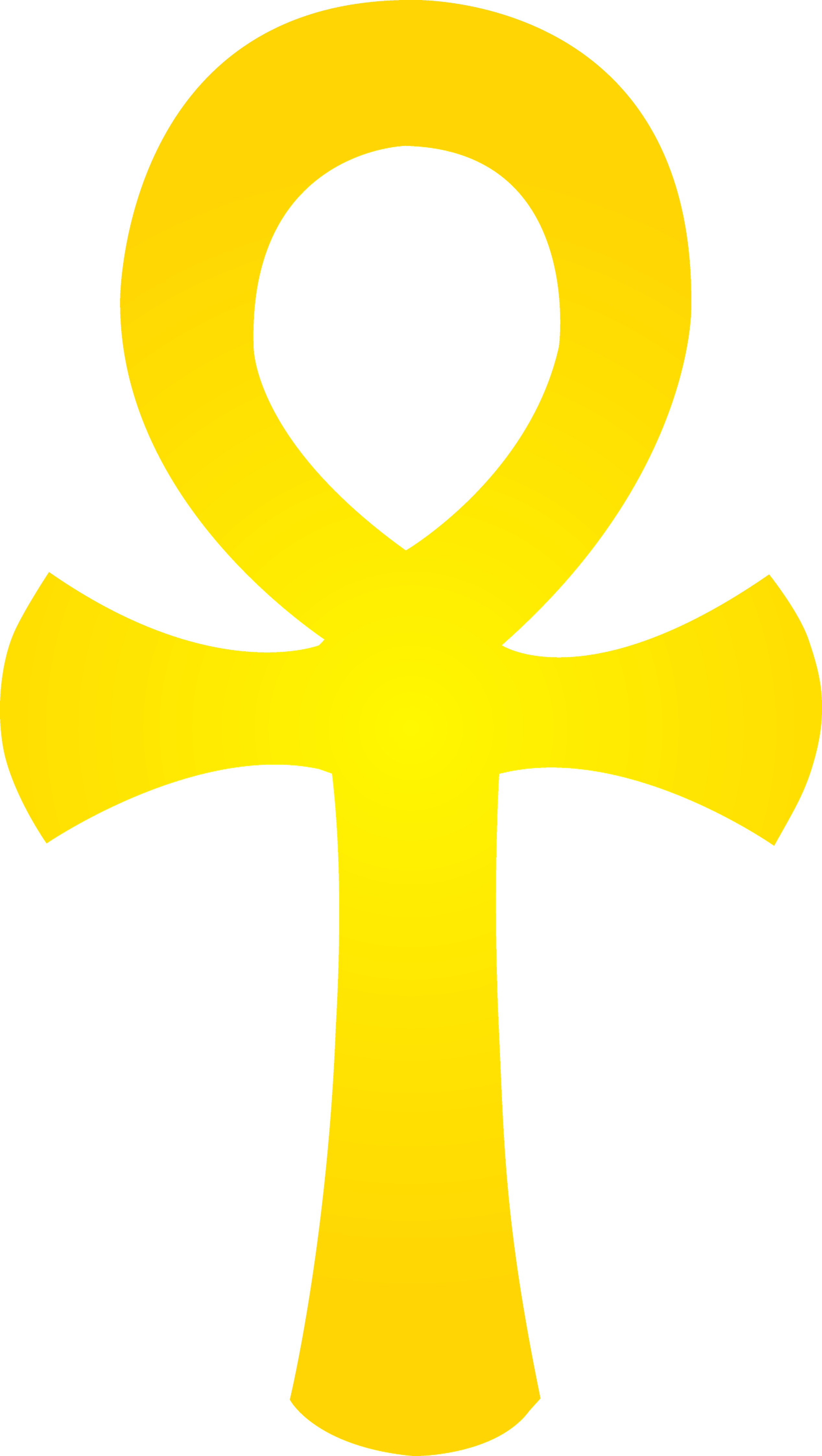 Ankh Symbol Png Clipart (black, gold)