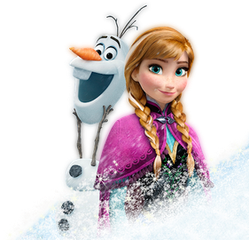 Anna Frozen Png Clipart (lavender, black, white)