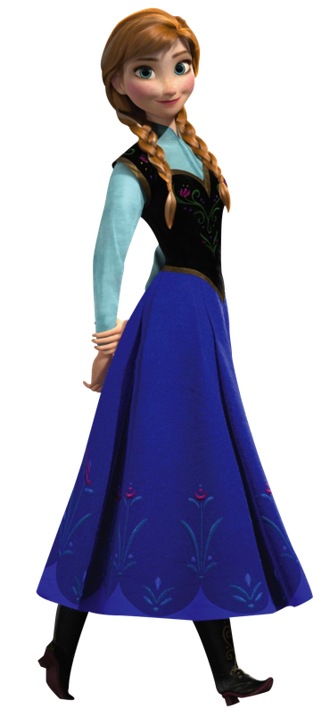 Anna Frozen Png Photos (black, navy)