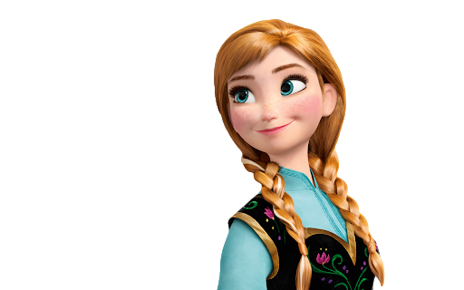 Anna Frozen Png Transparent Image (black, silver)