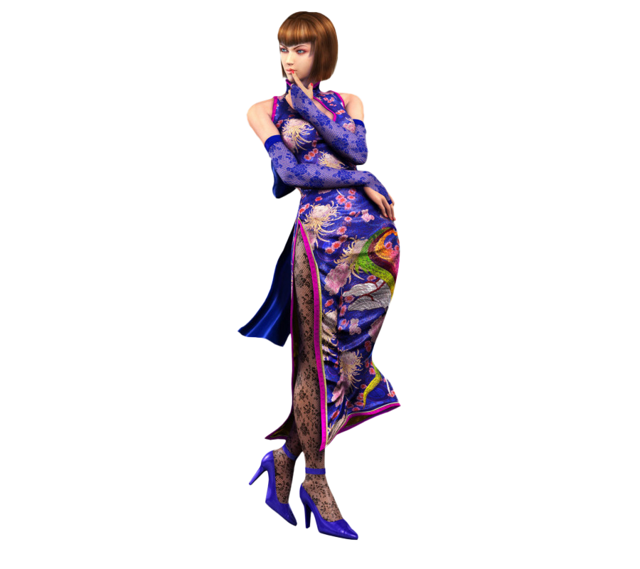 Anna Williams Png Transparent Image (indigo, white, silver, lavender, navy)