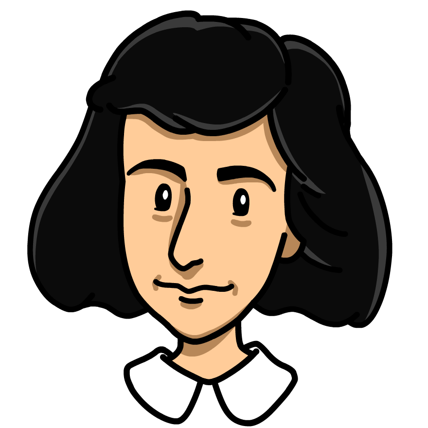 Anne Frank Png Hd (white, pink, black)