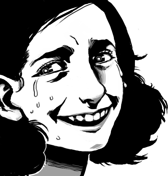 Anne Frank Png Photo (white, black, gray)