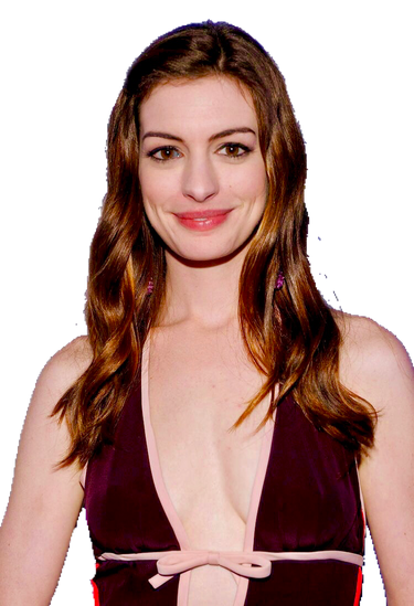 Anne Hathaway Png Hd Isolated (black)