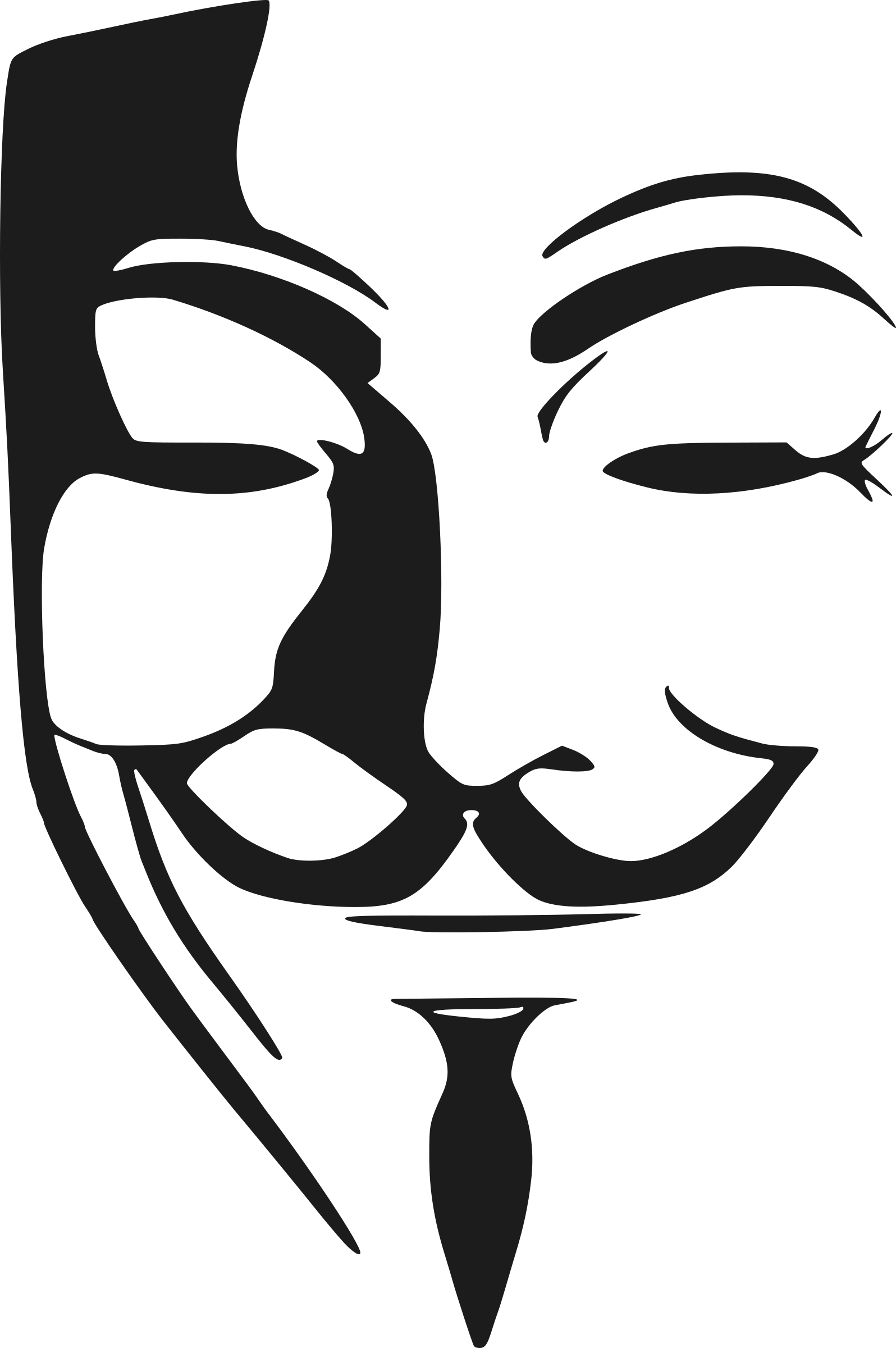 Anonymous Mask Png Download Image (black)