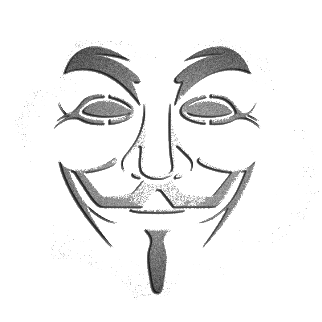 Anonymous Mask Png File Download Free (white, gray)