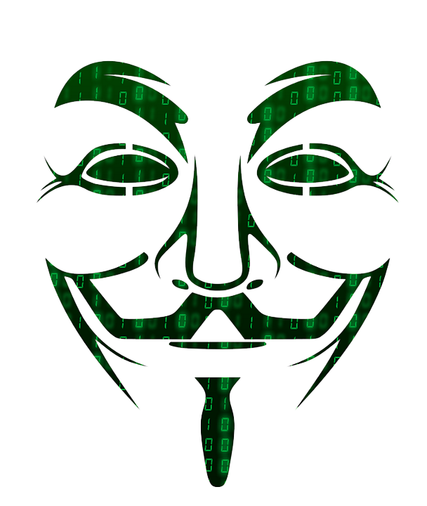 Anonymous Png Free Download (white, black)