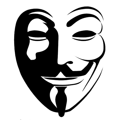 Anonymous Png Pic (white, black)