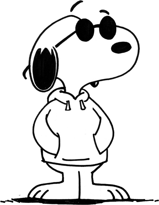 Snoopy Png Clipart (black, white)