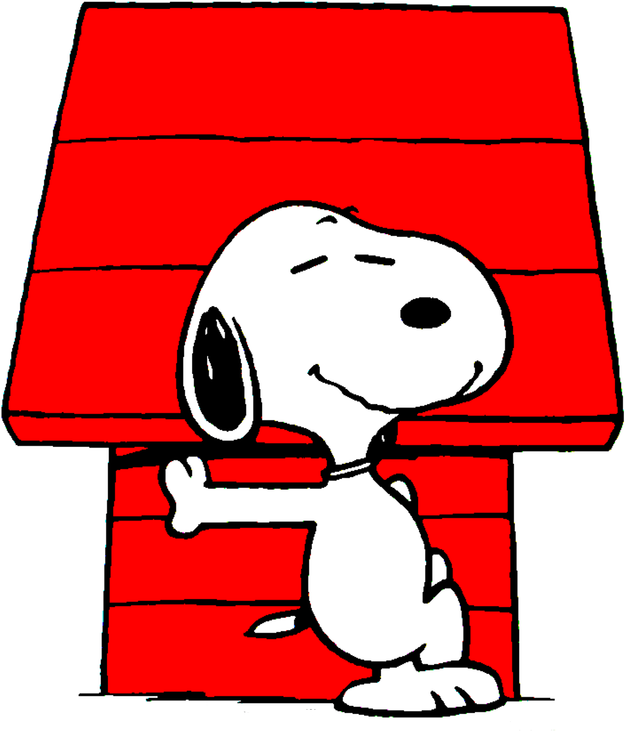 Snoopy Png Pic (black, red)