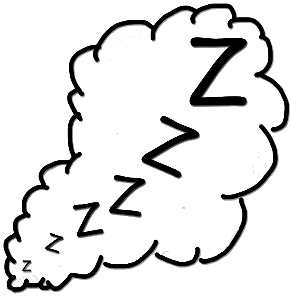 Snoring Png Transparent Image (black, white)