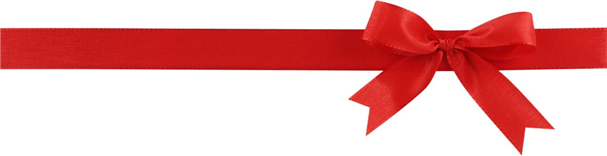 Knot Christmas Ribbon (black, red)