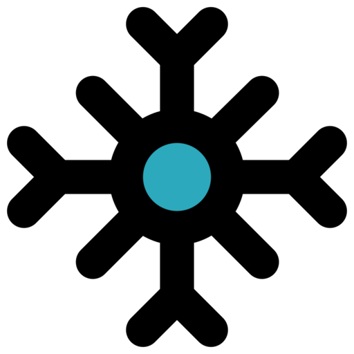 Snow 2 Free Png Icon (black, teal)