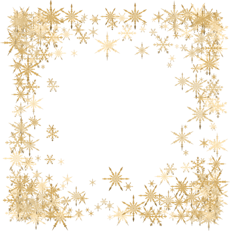 Snow Frame Png Image (black, silver)