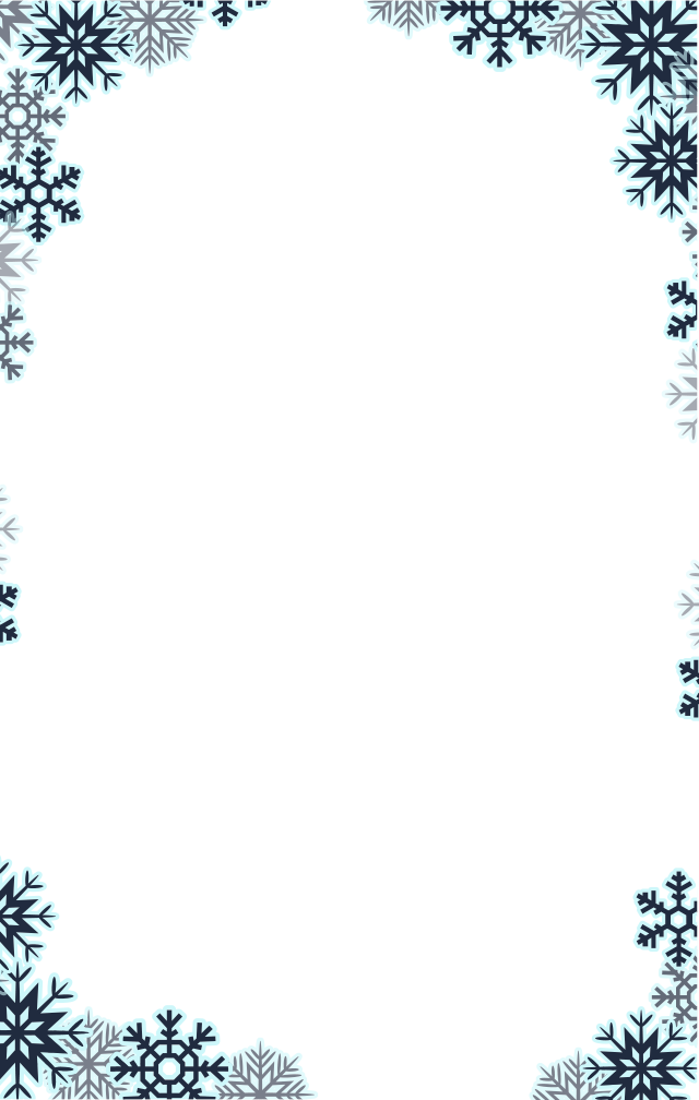 Snow Frame Png Isolated Hd (white, black, indigo, silver, gray)