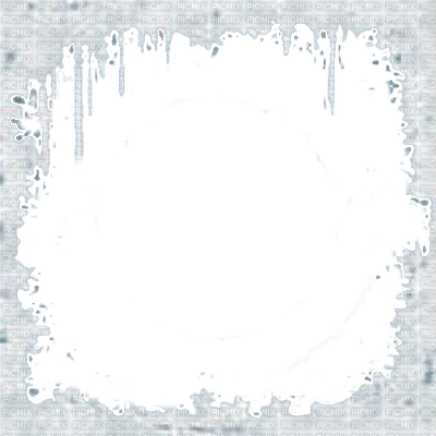 Snow Frame Png Pic (black)