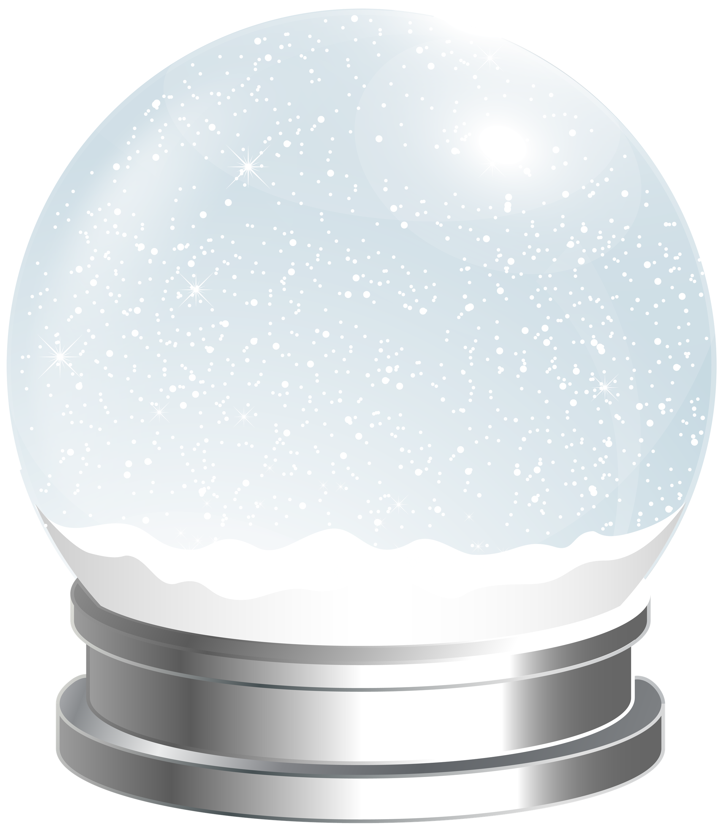 Snow Png (black, white, silver)