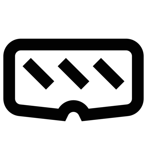 Snow Goggles Free Png Icon (black)