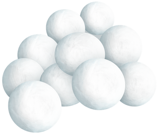 Snowball Png File (black, white)