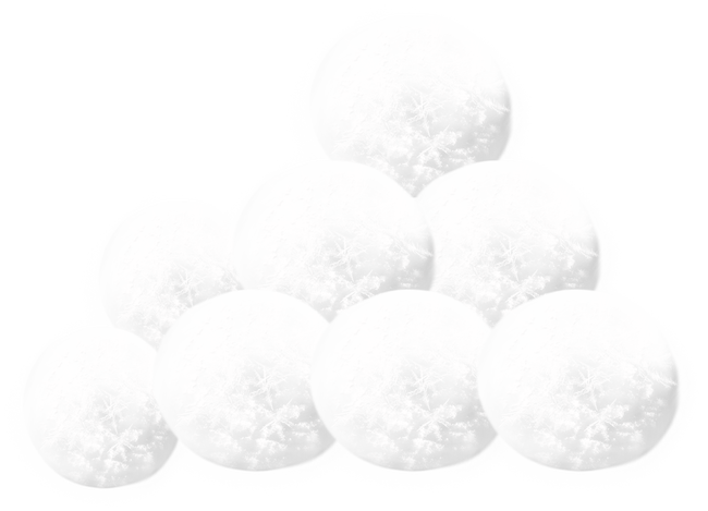 Snowball Png Transparent Image (black, white)