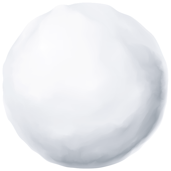 Snowball Transparent Background (black, lavender, white)