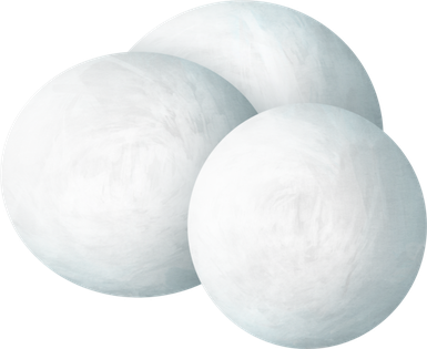 Snowball Transparent Png (black, white)