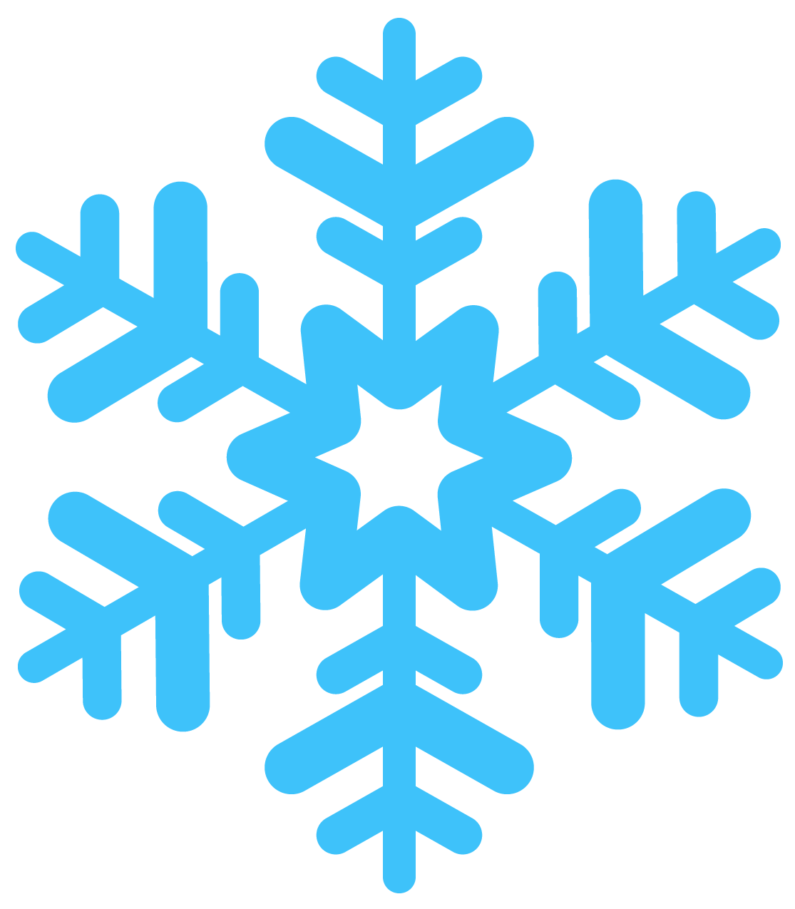 Snowflakes Png File (black, greenish blue, white)