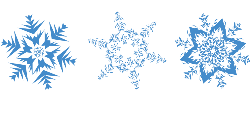 Snowflakes Png Image (black)