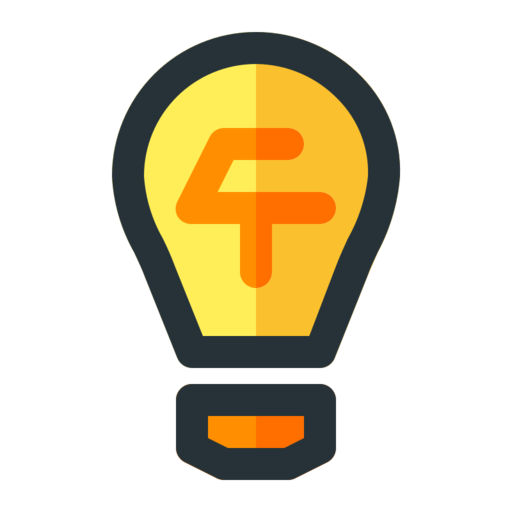 Knowledge Free Png Icon (orange, yellow, black, gold)