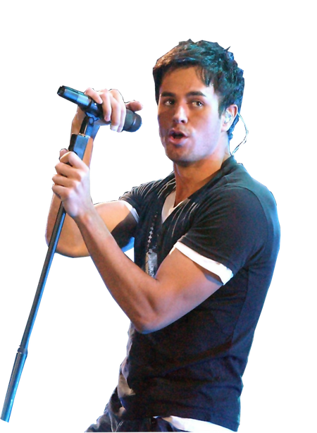 Enrique Iglesias Transparent Png (black, white)