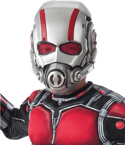 Ant Man Mask Png Clipart (black, silver)