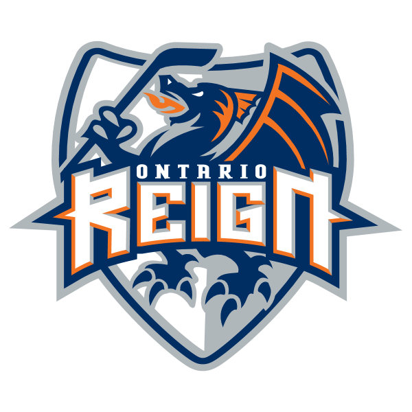 Ontario Reign Png Hd (white, silver, navy, black)