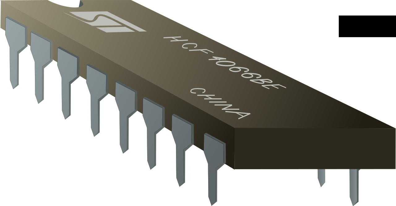 Integrated Circuits Png File (black, gray, maroon)