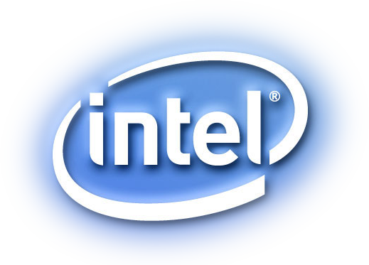 Intel Logo Png Clipart (white, gray)