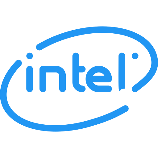 Intel Logo Png File (greenish blue, black)