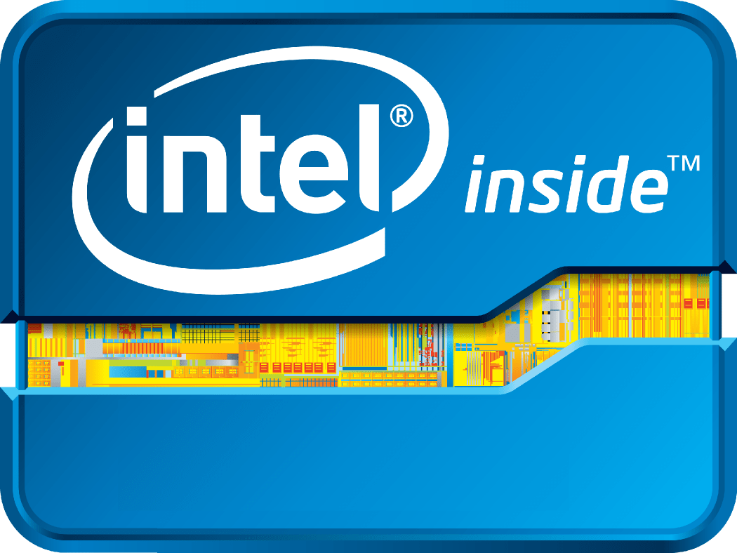 Intel Png File (white, teal)