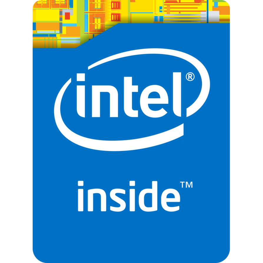 Intel Transparent Background (white, black, teal)