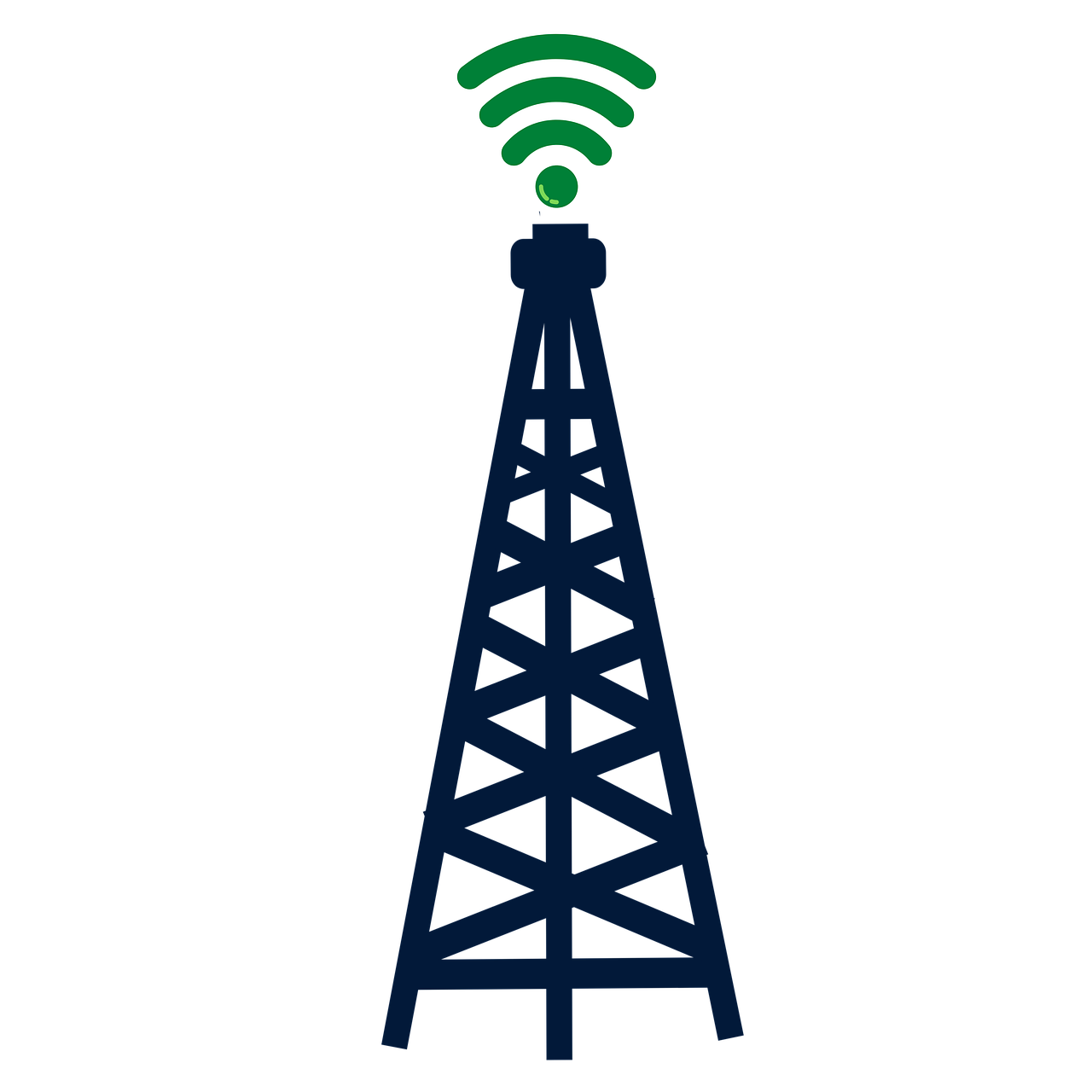 Antenna Tower Png Picture (black)