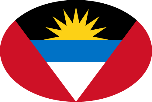 Antigua And Barbuda Flag Png (teal, white, black, gold, red)